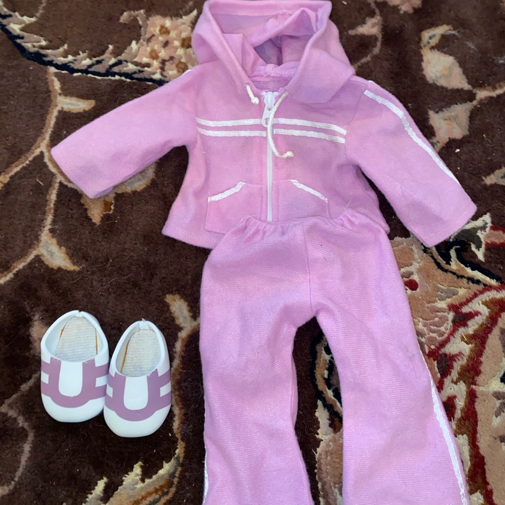 Off Brand American Girl Doll Track Suit